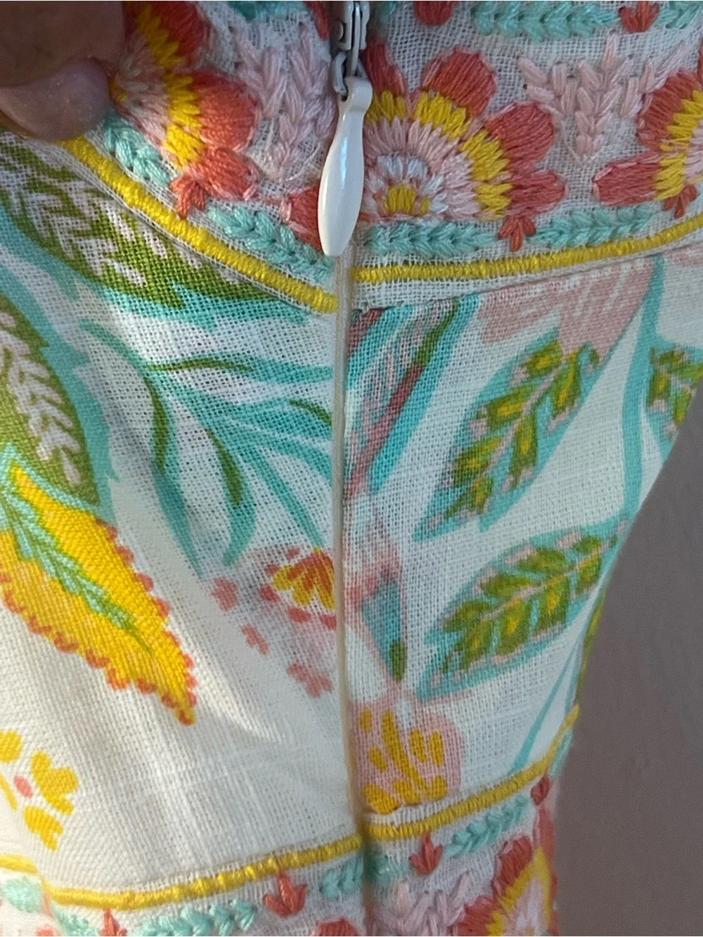 Rachel Zoe Floral Smocked Maxi Dress Sleeveless Embroidered SZ 2 NEW. NWT - Picture 6 of 11